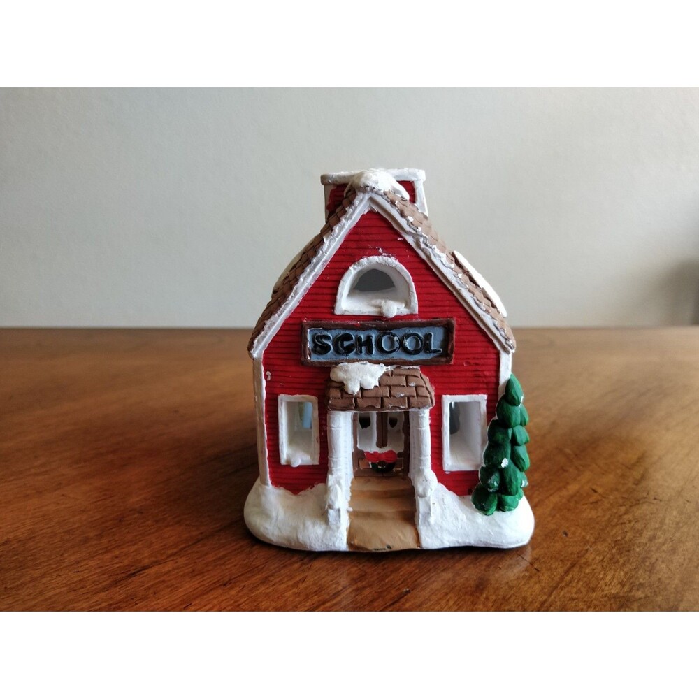 MISSING* California Creations School House SE161 Creative Crafts Painted Plaster